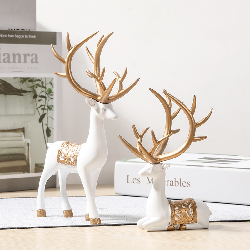 Lighting Decoration Stand - Estatueta de Veado da Sorte Feng