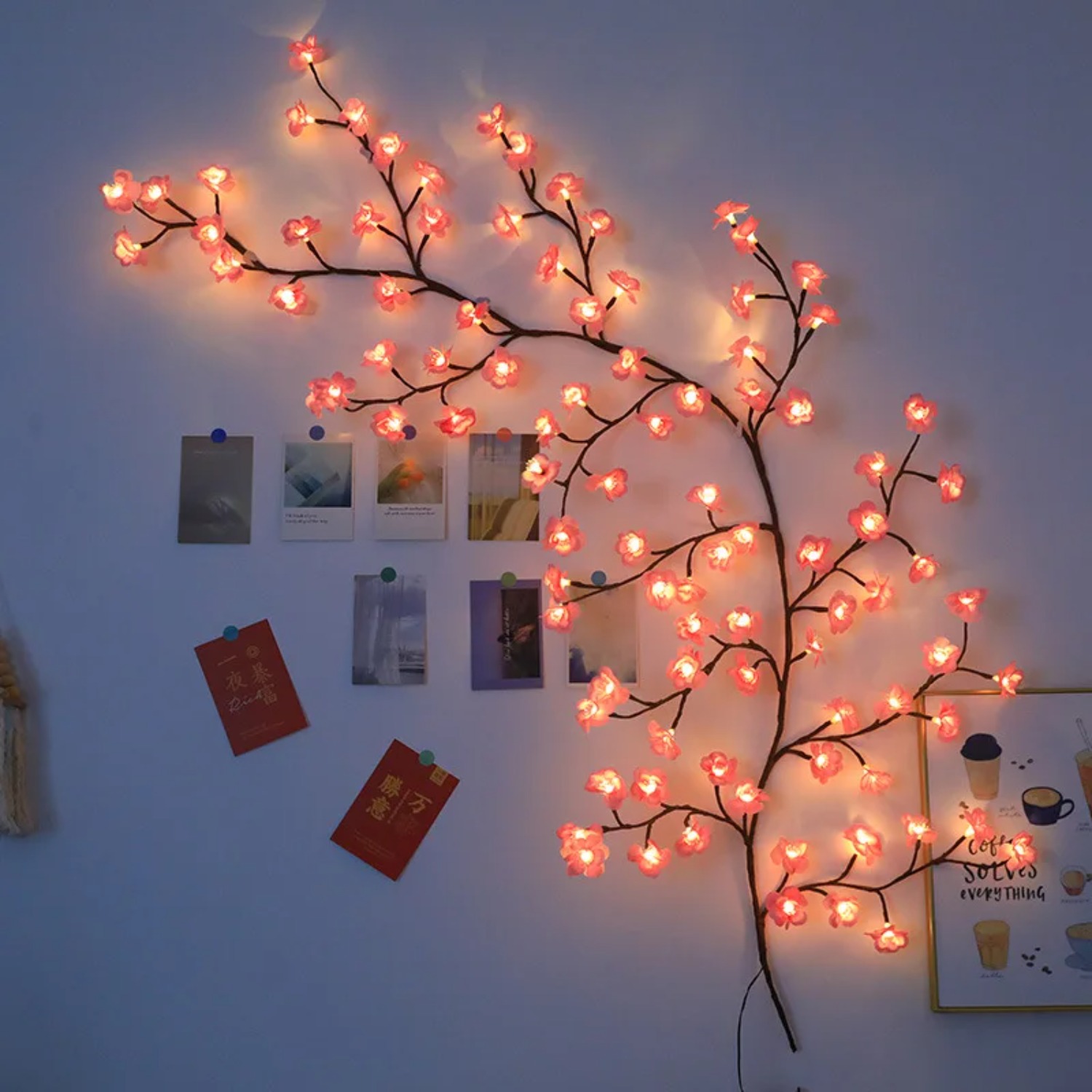 Wall Decor Lighting Tree - Luz de LED em Forma de