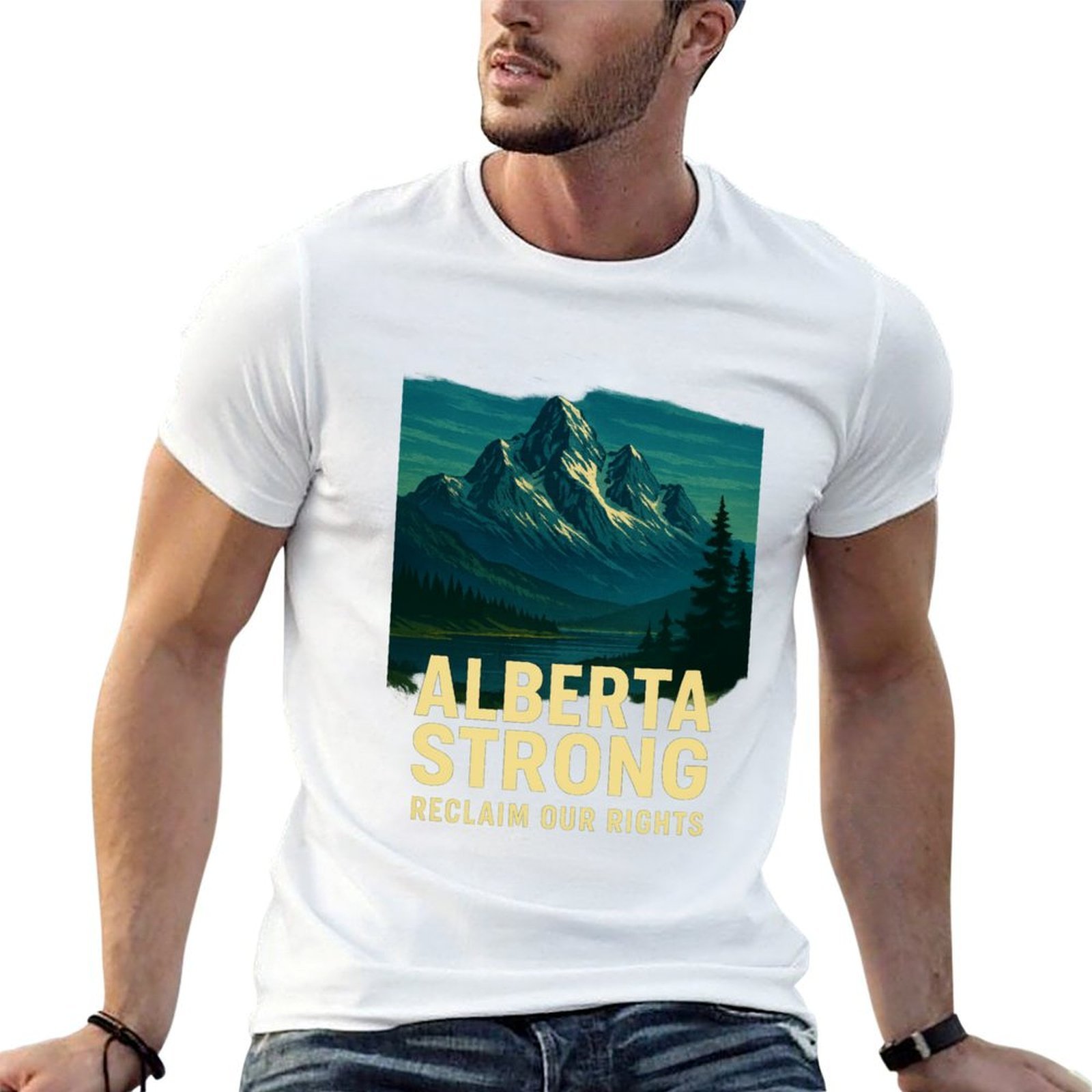 Alberta Lighting & Decor Reviews - Camiseta Alberta Strong Casual Leve de