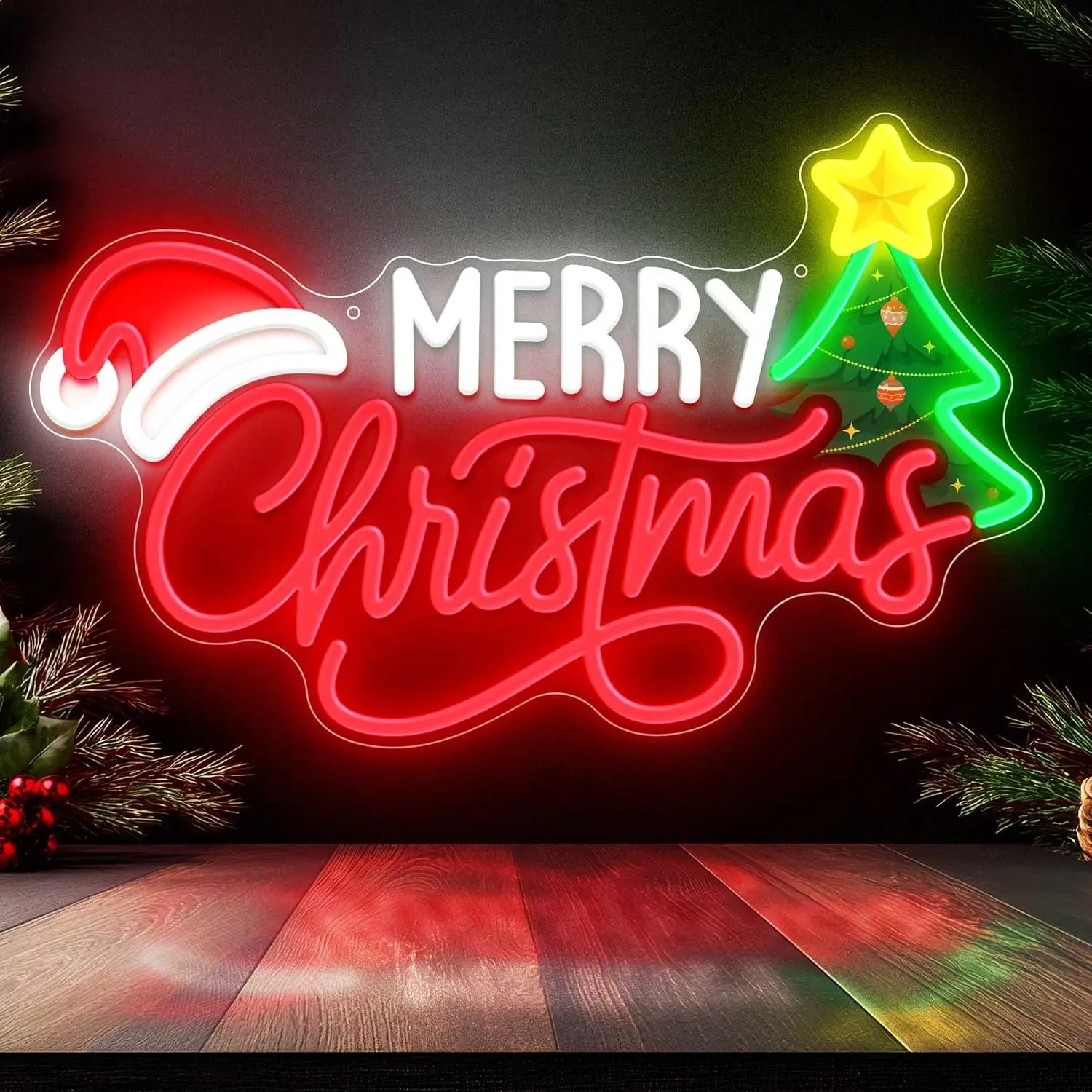Wall Decor Lighting Tree - Letreiro de Parede LED Neon Árvore
