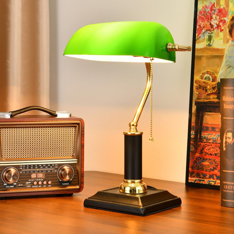 Office Lighting Decor - Luminária de Mesa Vintage Republicana Americana