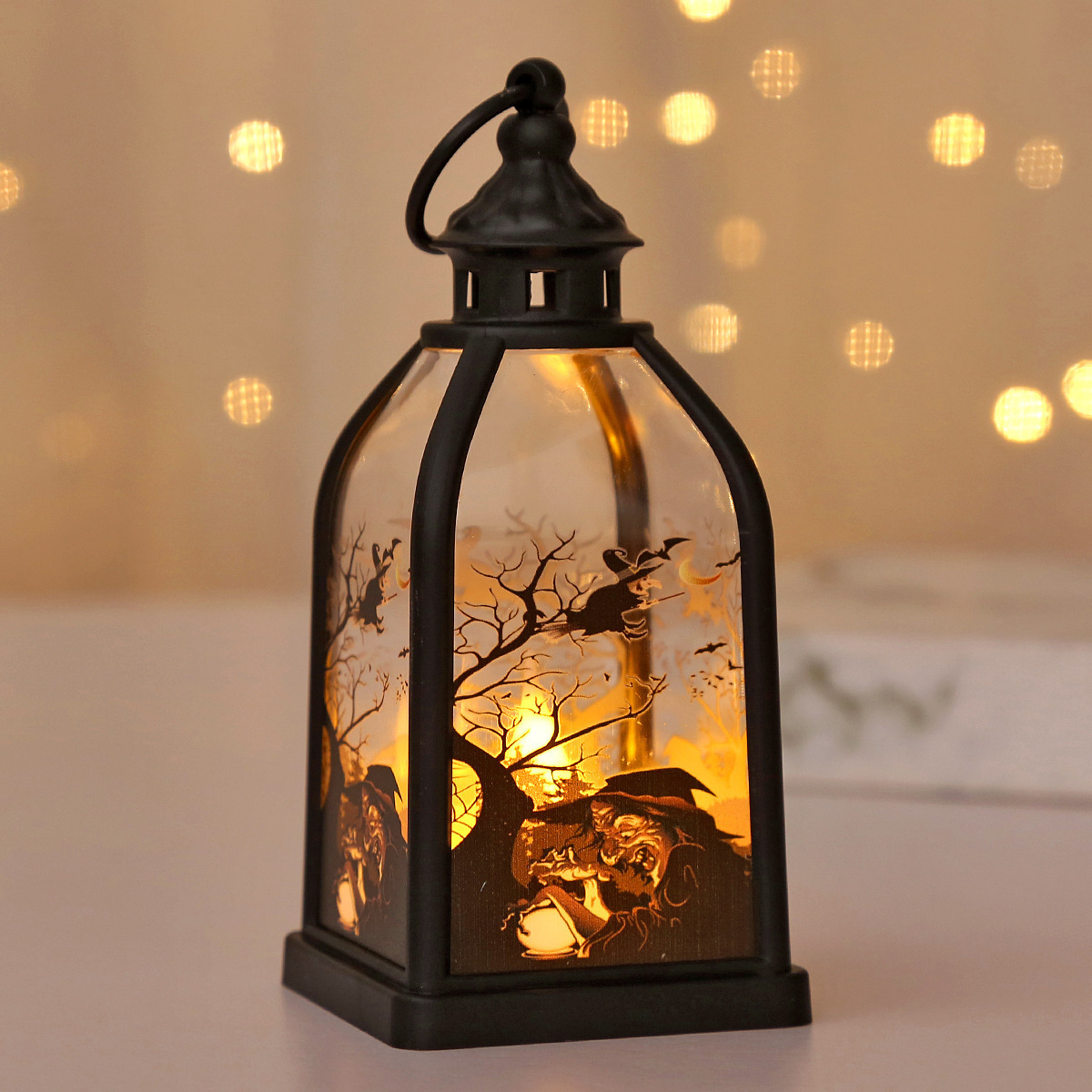 Lighting Decor House - Lanterna LED de Abóbora Castelo Fantasma