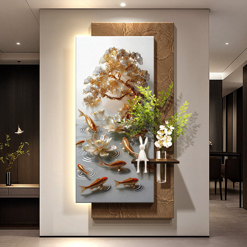 Wall Decor Lighting Tree - Quadro Decorativo de Entrada com Nove