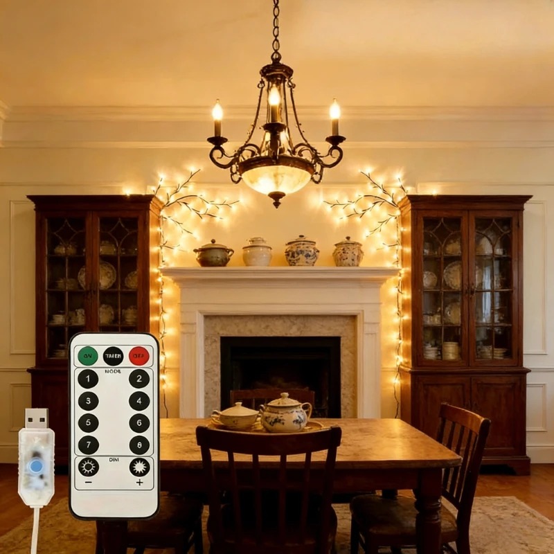 Wall Decor Lighting Tree - Luzes LED Flexíveis em Forma de