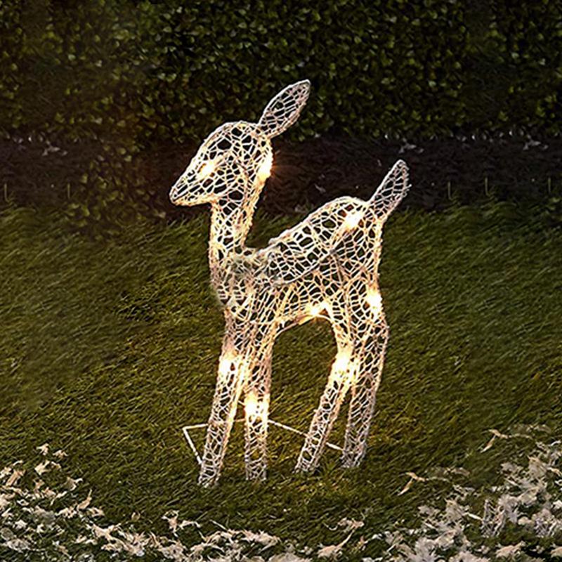 Rena decoração de natal festiv - Lighting Decoration Stand avaliação e preço