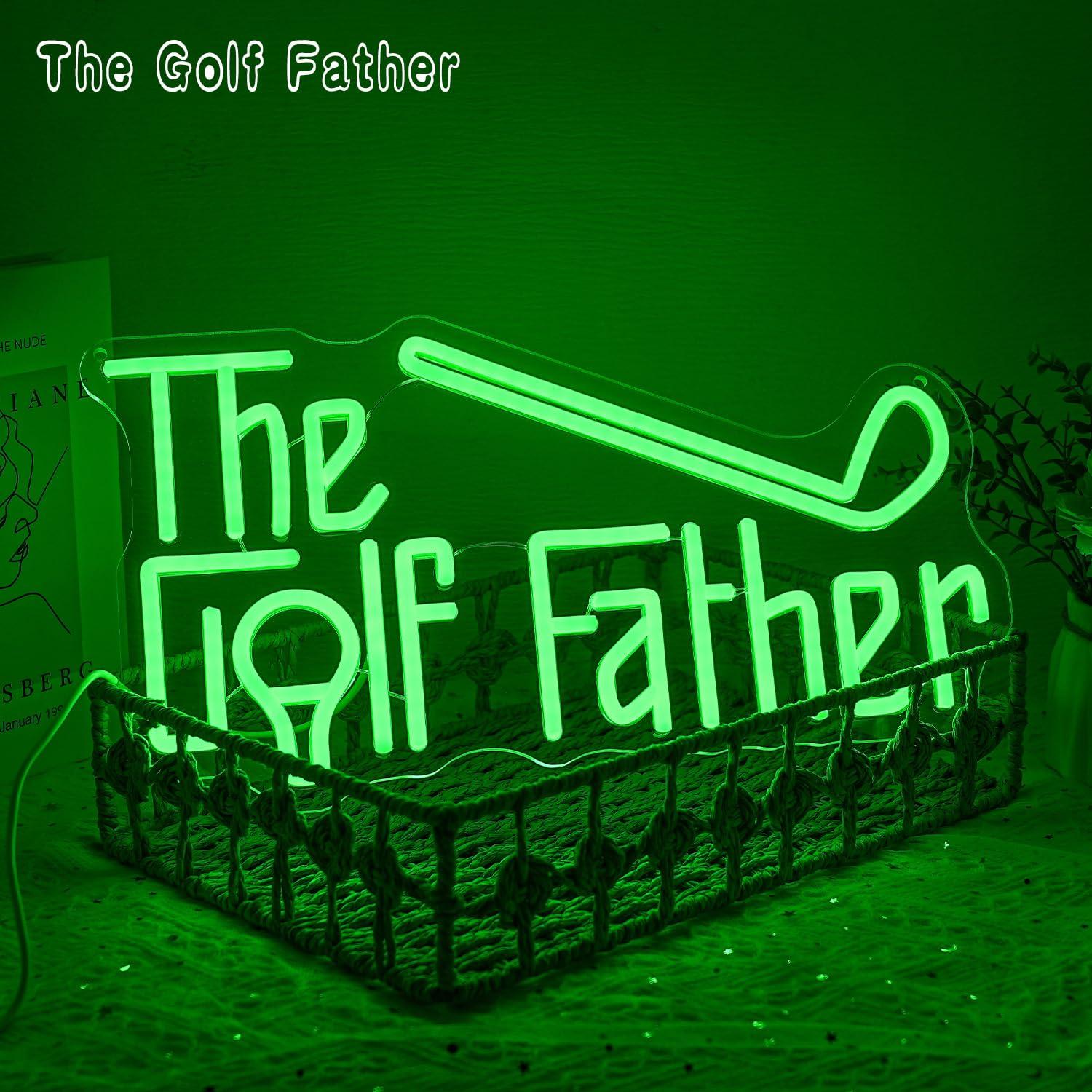 Letreiro Neon The Golf Father  - Office Lighting Decor avaliação e preço