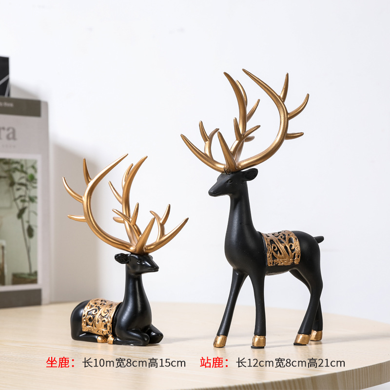 Estatueta de Veado da Sorte Fe - Lighting Decoration Stand avaliação e preço