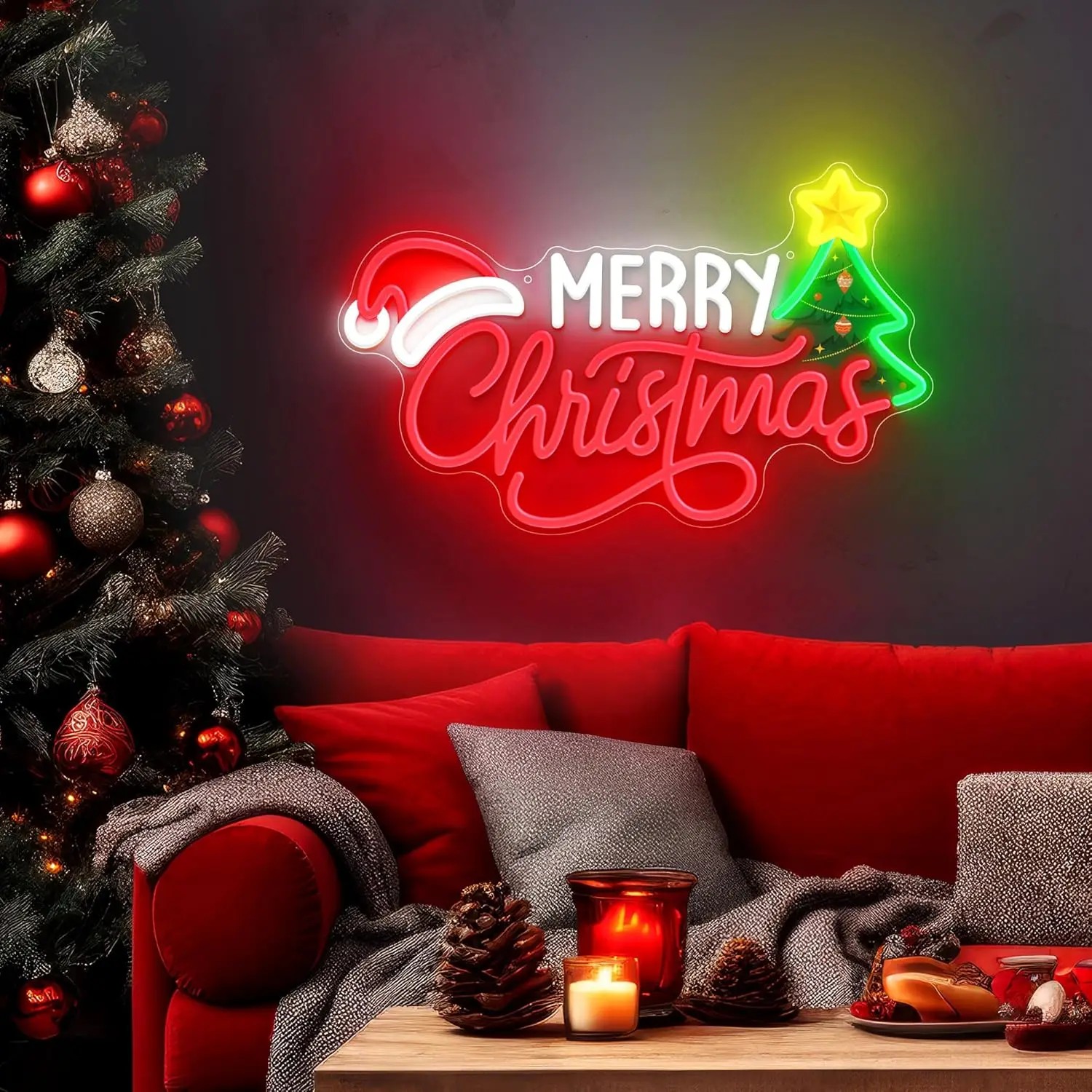 Letreiro de Parede LED Neon Ár - Wall Decor Lighting Tree avaliação e preço