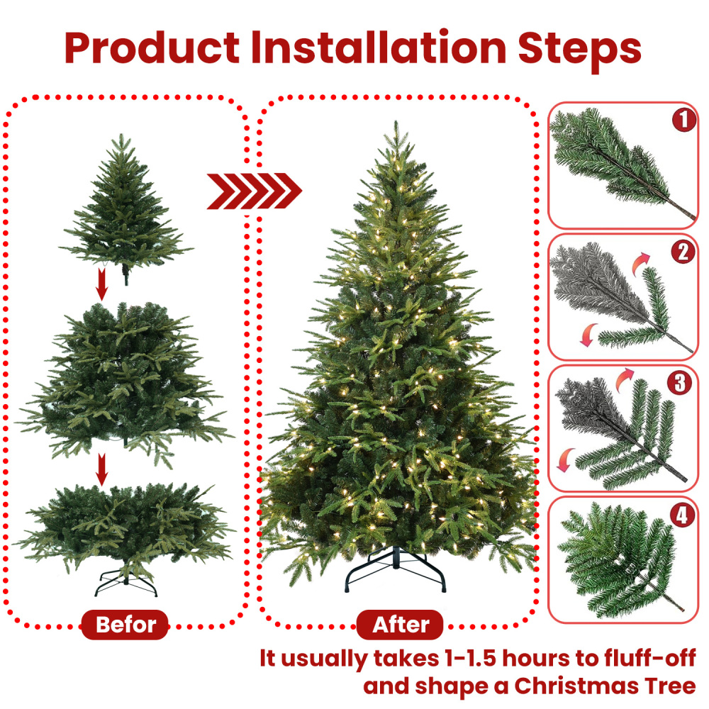 Árvore de Natal Artificial Pré - Lighting Decoration Stand avaliação e preço