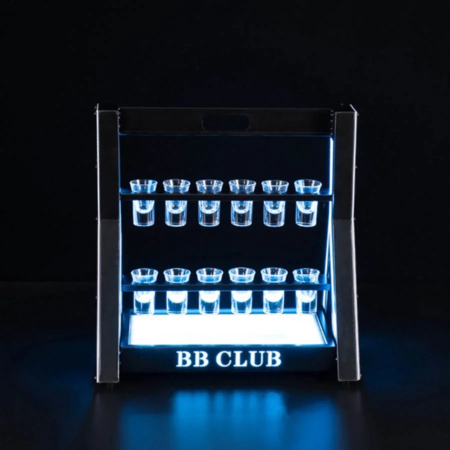 Recarregável LED Shot Glass Di - Lighting Decoration Stand avaliação e preço