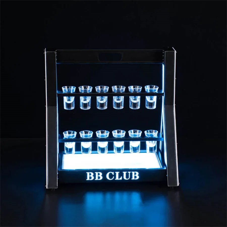 Recarregável LED Shot Glass Di - Lighting Decoration Stand avaliação e preço