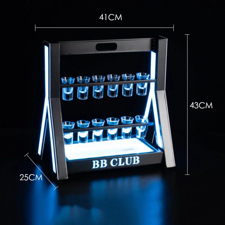 Recarregável LED Shot Glass Di - Lighting Decoration Stand avaliação e preço