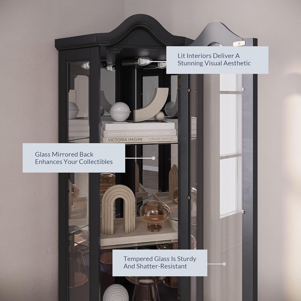 Armário Vitrine Iluminado de 3 - Lighting & Home Decor Studio Photos avaliação e preço