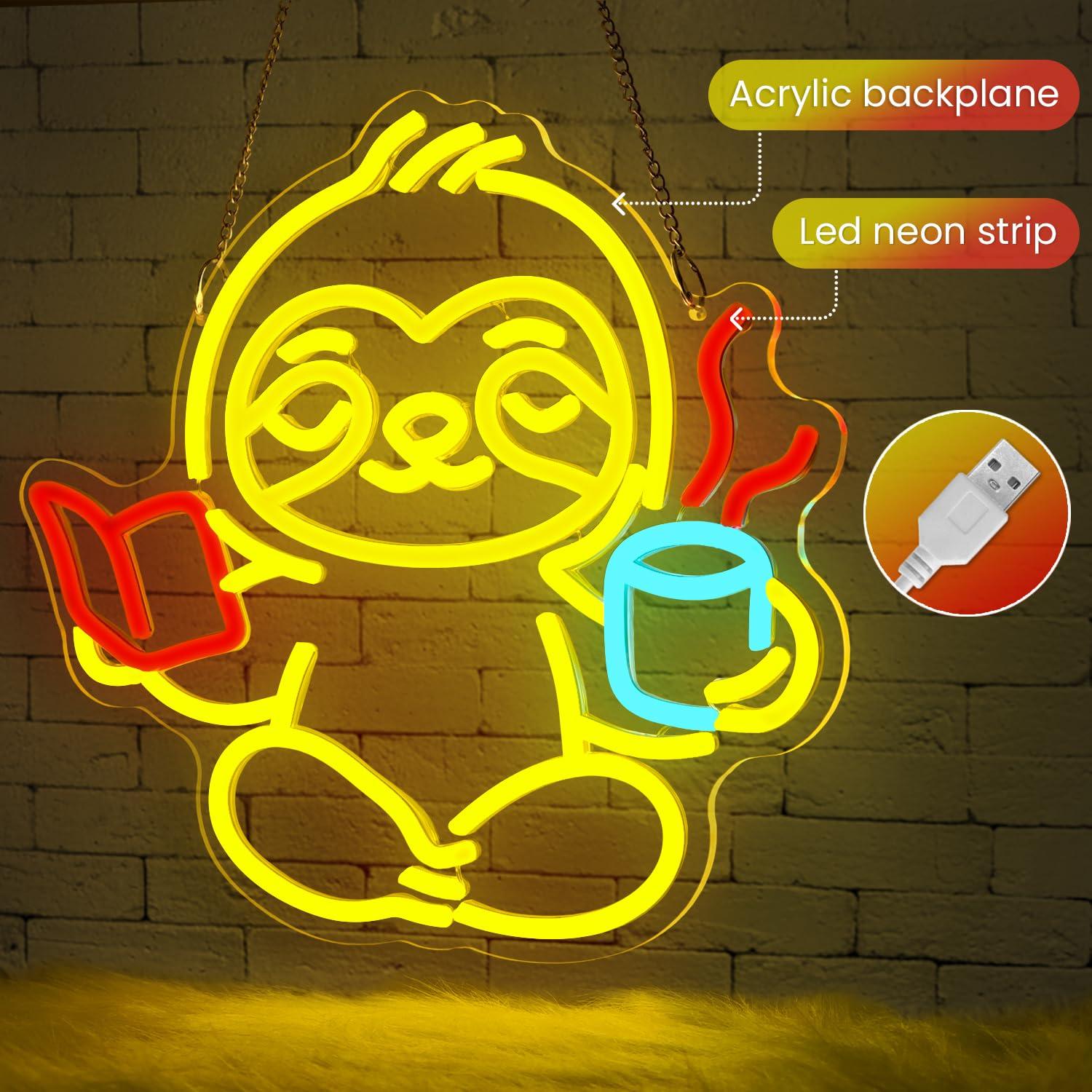 Luminária Neon de Preguiça USB - Office Lighting Decor avaliação e preço