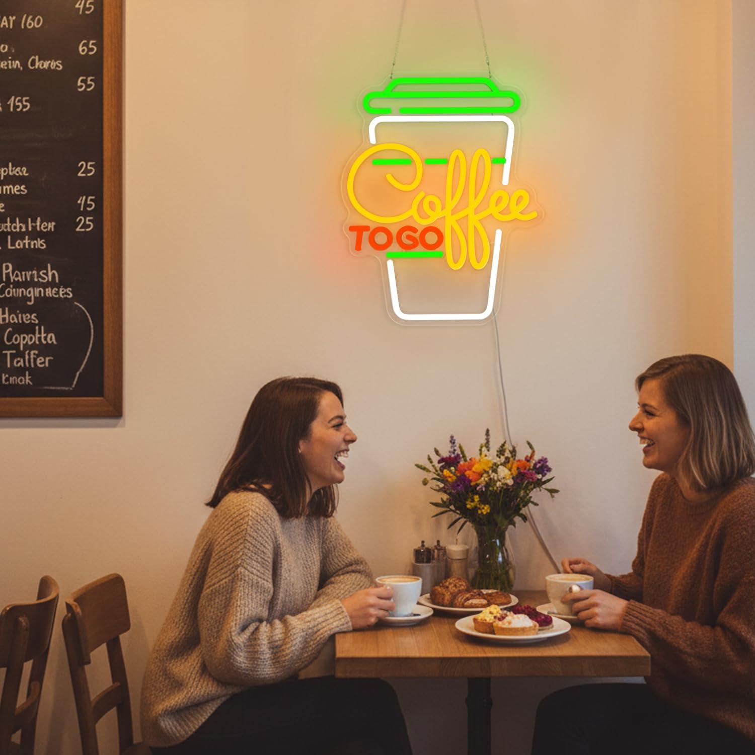 Letreiro Neon de Café com Luze - Restaurant Lighting Decoration avaliação e preço