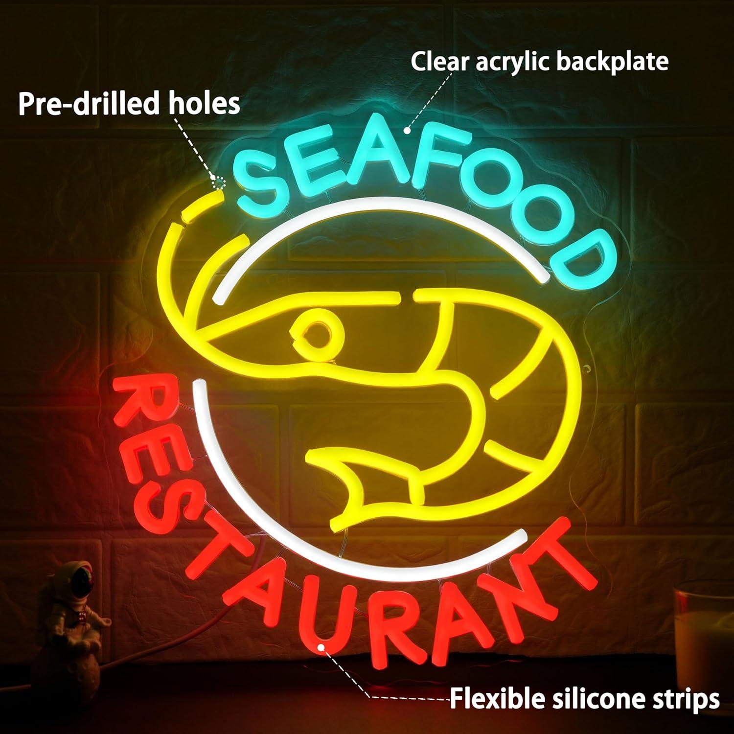 Letreiro Neon para Restaurante - Restaurant Lighting Decoration avaliação e preço