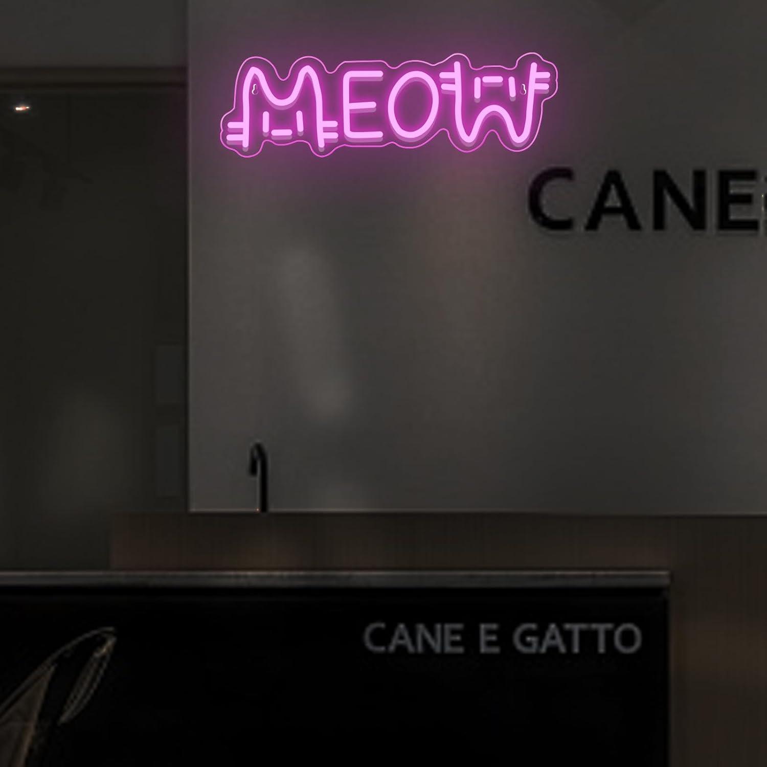 Letreiro Neon Gato Meow com LE - Lighting Decor House avaliação e preço