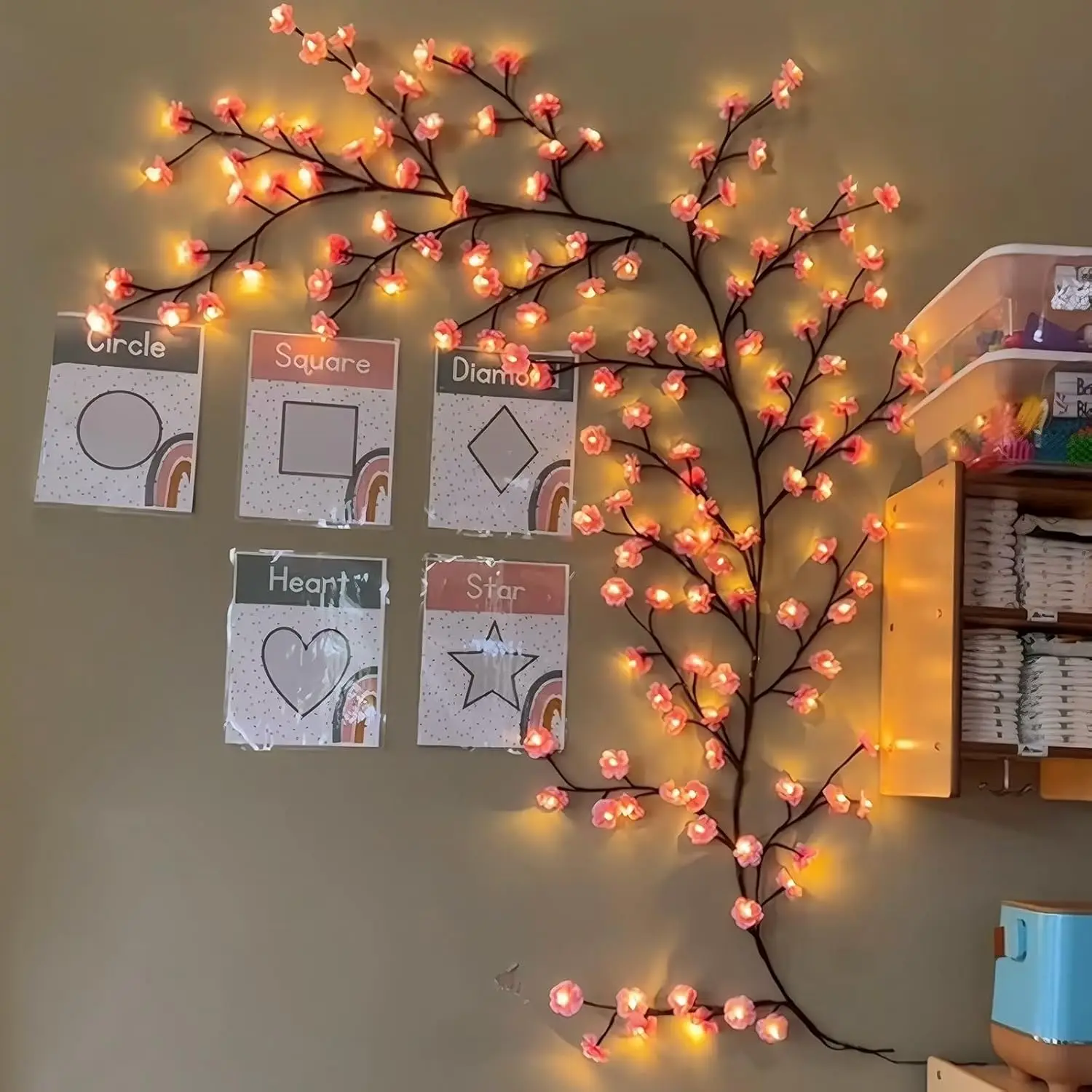 Flor de cerejeira salgueiro vi - Wall Decor Lighting Tree avaliação e preço