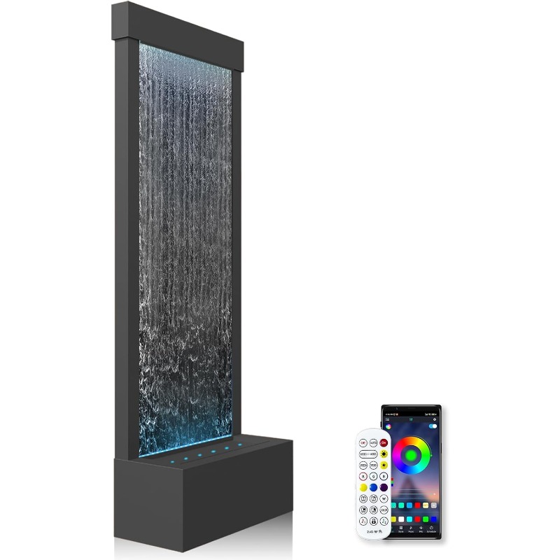 Fonte cascata interna moderna  - Lighting Decoration Stand avaliação e preço