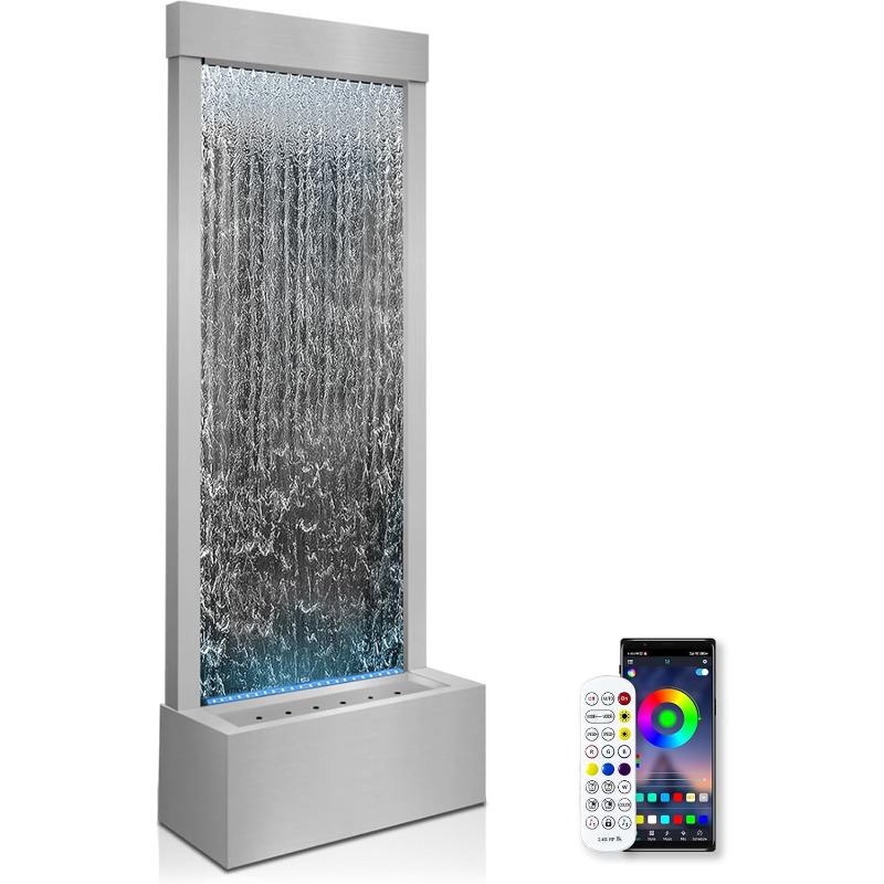 Fonte cascata interna moderna  - Lighting Decoration Stand avaliação e preço