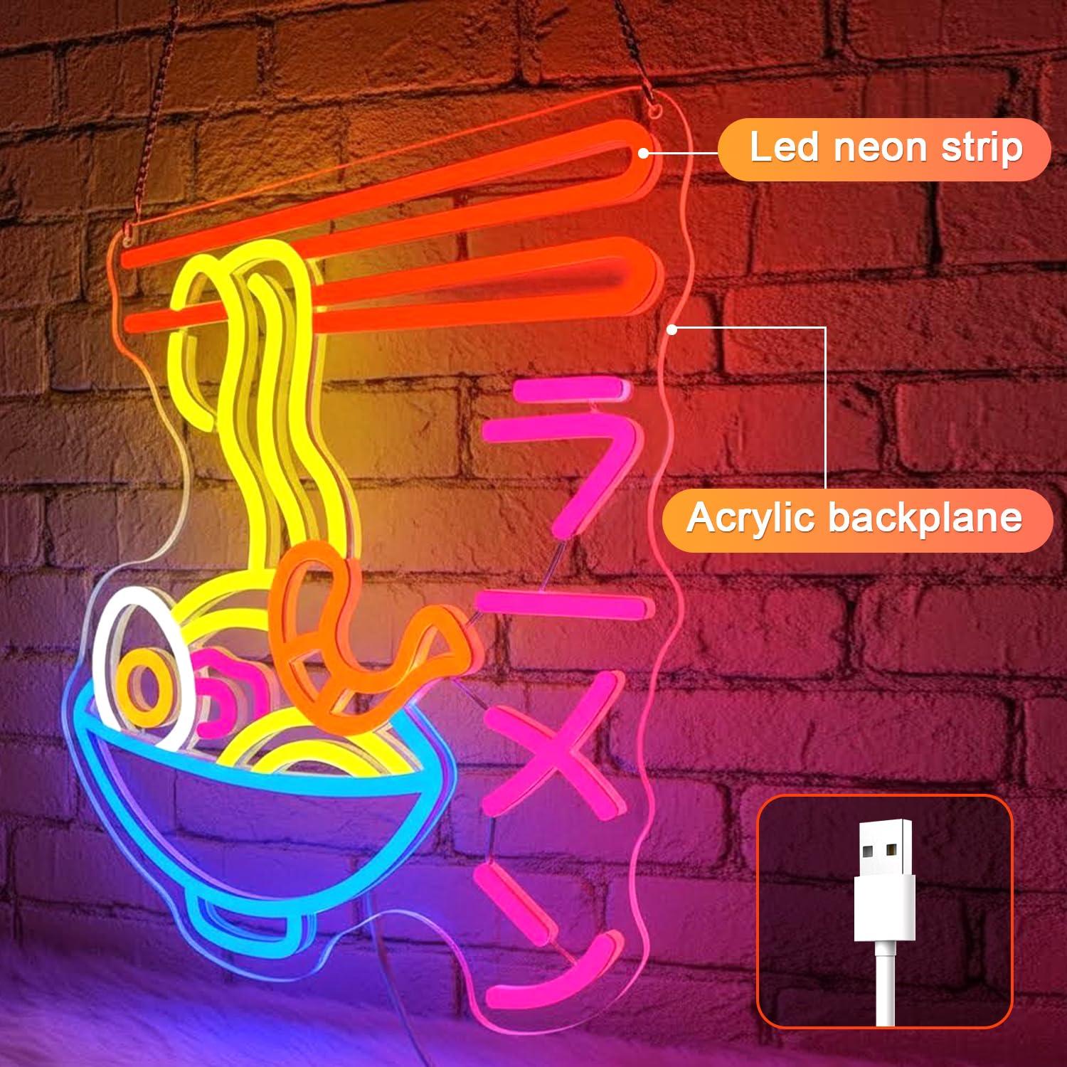 Letreiro Neon de Ramen: Luz LE - Restaurant Lighting Decoration avaliação e preço