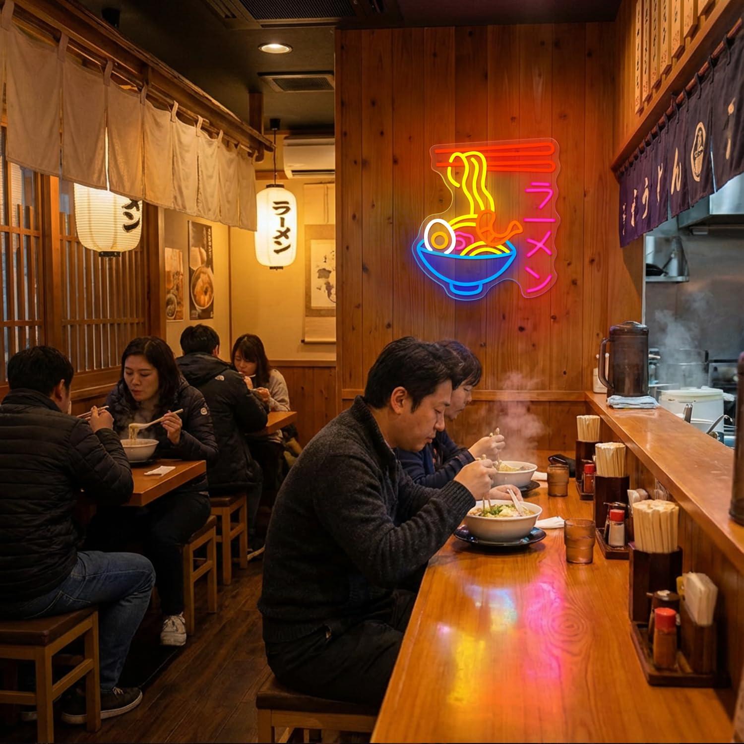 Letreiro Neon de Ramen: Luz LE - Restaurant Lighting Decoration avaliação e preço